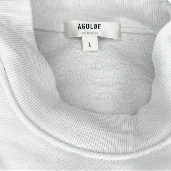 Agolde The Round Shoulder Half Sleeve Box Sweatshirt - Picture 12 of 12